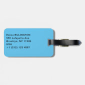 Claude Monet - Noorwegen Landscape, Blue Houses Bagagelabel (Achterkant horizontaal)