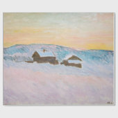 Claude Monet - Noorwegen Landscape, Blue Houses Cadeaupapier (Vlak)