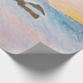 Claude Monet - Noorwegen Landscape, Blue Houses Cadeaupapier (Hoek)