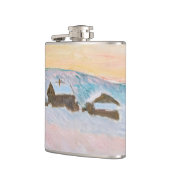 Claude Monet - Noorwegen Landscape, Blue Houses Heupfles (Links)