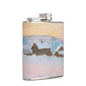 Claude Monet - Noorwegen Landscape, Blue Houses Heupfles (Rechts)