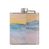 Claude Monet - Noorwegen Landscape, Blue Houses Heupfles (Achterkant)