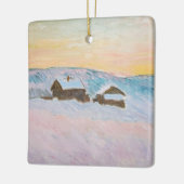 Claude Monet - Noorwegen Landscape, Blue Houses Keramisch Ornament (Links)