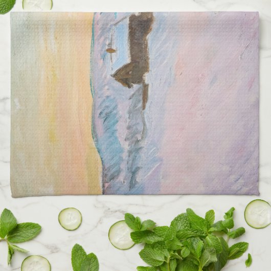 Claude Monet - Noorwegen Landscape, Blue Houses Theedoek (Gevouwen)