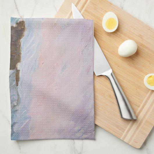 Claude Monet - Noorwegen Landscape, Blue Houses Theedoek (Quarter Fold)