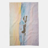 Claude Monet - Noorwegen Landscape, Blue Houses Theedoek (Verticaal)