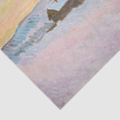 Claude Monet - Noorwegen Landscape, Blue Houses Tissuepapier (Detail)