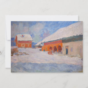 Claude Monet - Noorwegen, Rode huizen bij Bjornega Kaart