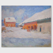 Claude Monet - Noorwegen, Rode Huizen in Bjornegaa Cadeaupapier (Vlak)