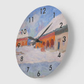 Claude Monet - Noorwegen, Rode Huizen in Bjornegaa Grote Klok (Hoek)