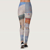 Claude Monet - Noorwegen, Rode Huizen in Bjornegaa Leggings (Achterkant)
