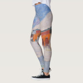Claude Monet - Noorwegen, Rode Huizen in Bjornegaa Leggings (Links)