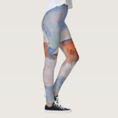 Claude Monet - Noorwegen, Rode Huizen in Bjornegaa Leggings (Rechts)