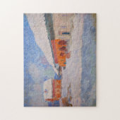 Claude Monet - Noorwegen, Rode Huizen in Bjornegaa Legpuzzel (Verticaal)