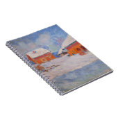 Claude Monet - Noorwegen, Rode Huizen in Bjornegaa Notitieboek (Rechterzijde)