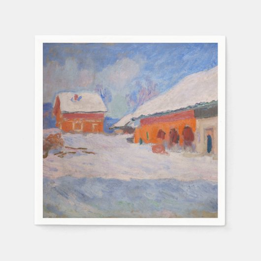 Claude Monet - Noorwegen, Rode Huizen in Bjornegaa Servet (Voorkant)