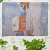 Claude Monet - Noorwegen, Rode Huizen in Bjornegaa Theedoek (Gevouwen)