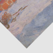 Claude Monet - Noorwegen, Rode Huizen in Bjornegaa Tissuepapier (Detail)