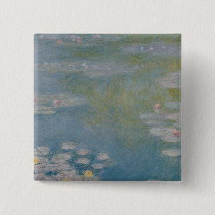 Claude Monet Nympheas at Giverny, 1908 Vierkante Button 5,1 Cm