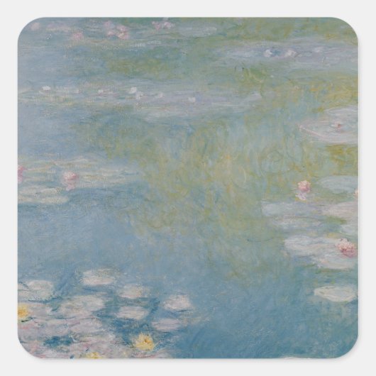Claude Monet | Nympheas at Giverny, 1908 Vierkante Sticker (Voorkant)