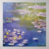 Claude Monet - Nympheas bij Giverny Poster (Voorkant)
