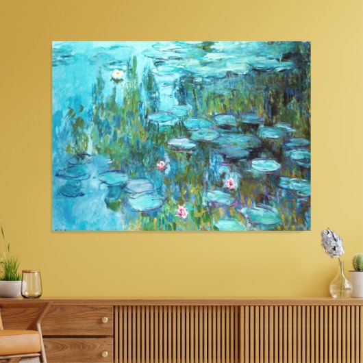 Claude Monet Nympheas Water Lilies Flowers Pond Canvas Afdruk (Insitu (Woonkamer))