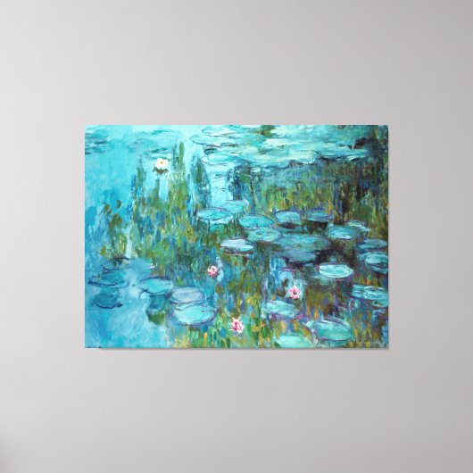 Claude Monet Nympheas Water Lilies Flowers Pond Canvas Afdruk (Voorkant)