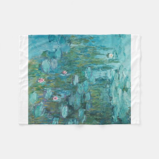 Claude Monet - Nympheas - Water Lilies Painting Fleece Deken (Voorkant (Horizontaal))