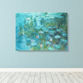 Claude Monet – Nymphéas – Water Lilies – Seerosen Canvas Afdruk (Insitu (Houten vloer))