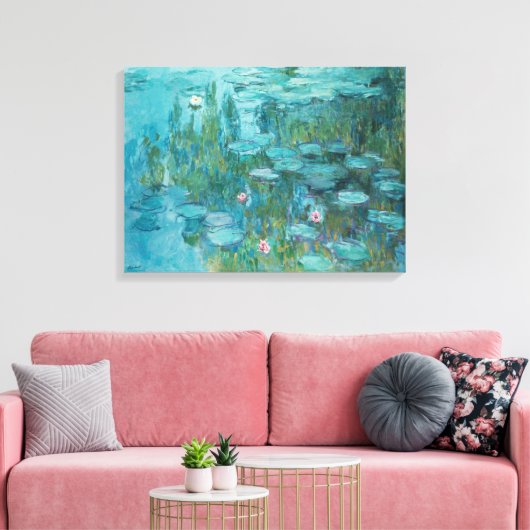 Claude Monet – Nymphéas – Water Lilies – Seerosen Canvas Afdruk (Insitu (Woonkamer))