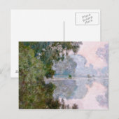 Claude Monet - Ochtend op de Seine, bij Giverny. Briefkaart (Voorkant / Achterkant)