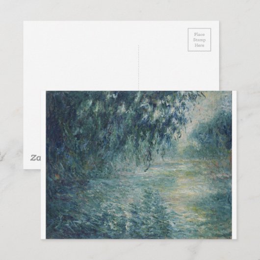 Claude Monet - Ochtend op het kunstwerk van de Sei Briefkaart (Voorkant / Achterkant)