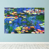 Claude Monet Olieverfschilderij Waterlelies / Nymp Canvas Afdruk (Insitu (Houten vloer))