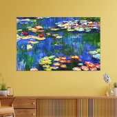 Claude Monet Olieverfschilderij Waterlelies / Nymp Canvas Afdruk (Insitu (Woonkamer))