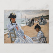 Claude Monet - Op het strand bij Trouville Briefkaart (Voorkant)