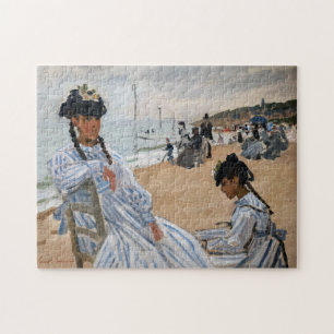 Claude Monet - Op het strand bij Trouville Legpuzzel