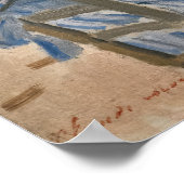 Claude Monet - Op het strand bij Trouville Poster (Hoek)