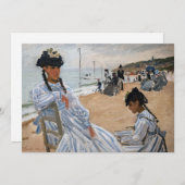 Claude Monet - Op het strand in Trouville Bedankkaart (Voorkant / Achterkant)