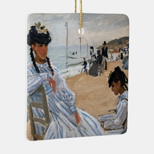 Claude Monet - Op het strand in Trouville Keramisch Ornament (Rechts)