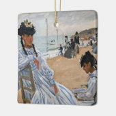 Claude Monet - Op het strand in Trouville Keramisch Ornament (Links)