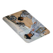 Claude Monet - Op het strand in Trouville Magneet (Rechterzijde)