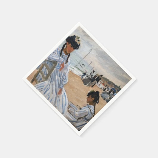 Claude Monet - Op het strand in Trouville Servet (Hoek)