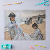 Claude Monet - Op het strand in Trouville Tissuepapier (Craft)