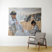 Claude Monet - Op het strand in Trouville Wandkleed (In Situ (horizontaal))