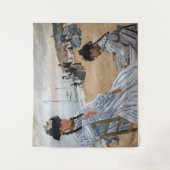 Claude Monet - Op het strand in Trouville Wandkleed (Voorkant)