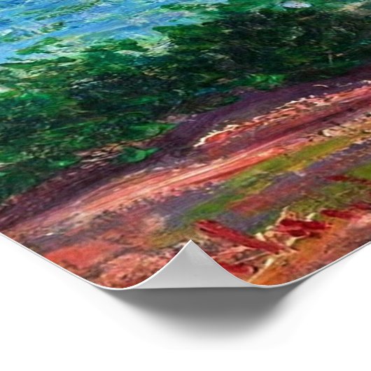 Claude Monet over het Esterelgebergte Poster (Hoek)