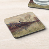 Claude Monet | Overstromingen in Giverny Drankjes Onderzetter (Linkerzijde)