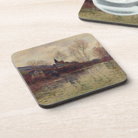 Claude Monet | Overstromingen in Giverny Drankjes Onderzetter (Linkerzijde)