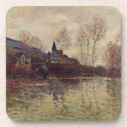Claude Monet | Overstromingen in Giverny Drankjes Onderzetter (Voorkant)