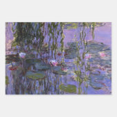 Claude Monet Paars en Roze Water Lilies Inpakpapier Vel (Voorkant 3)